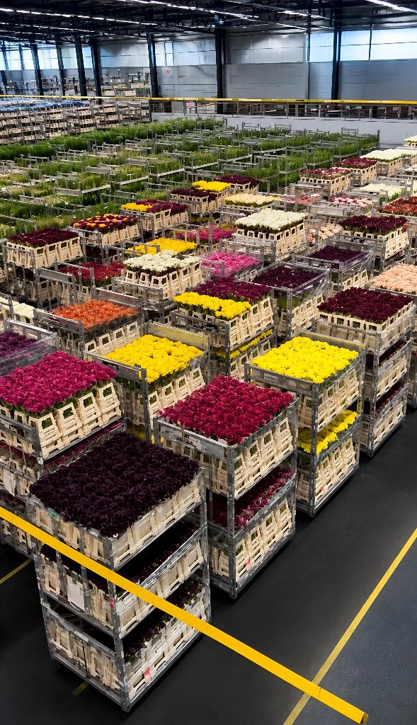 Casse di fiori recise